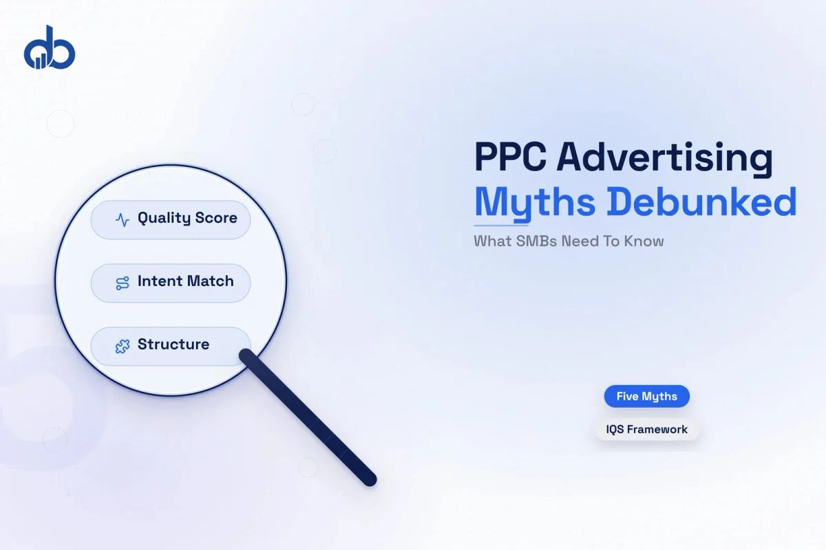 PPC advertising myths debunked: data dashboard showing Google Ads performance metrics.